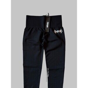 Civil Regime Black Kelly Seamless Scrunch Leggings Women’s Medium NWT